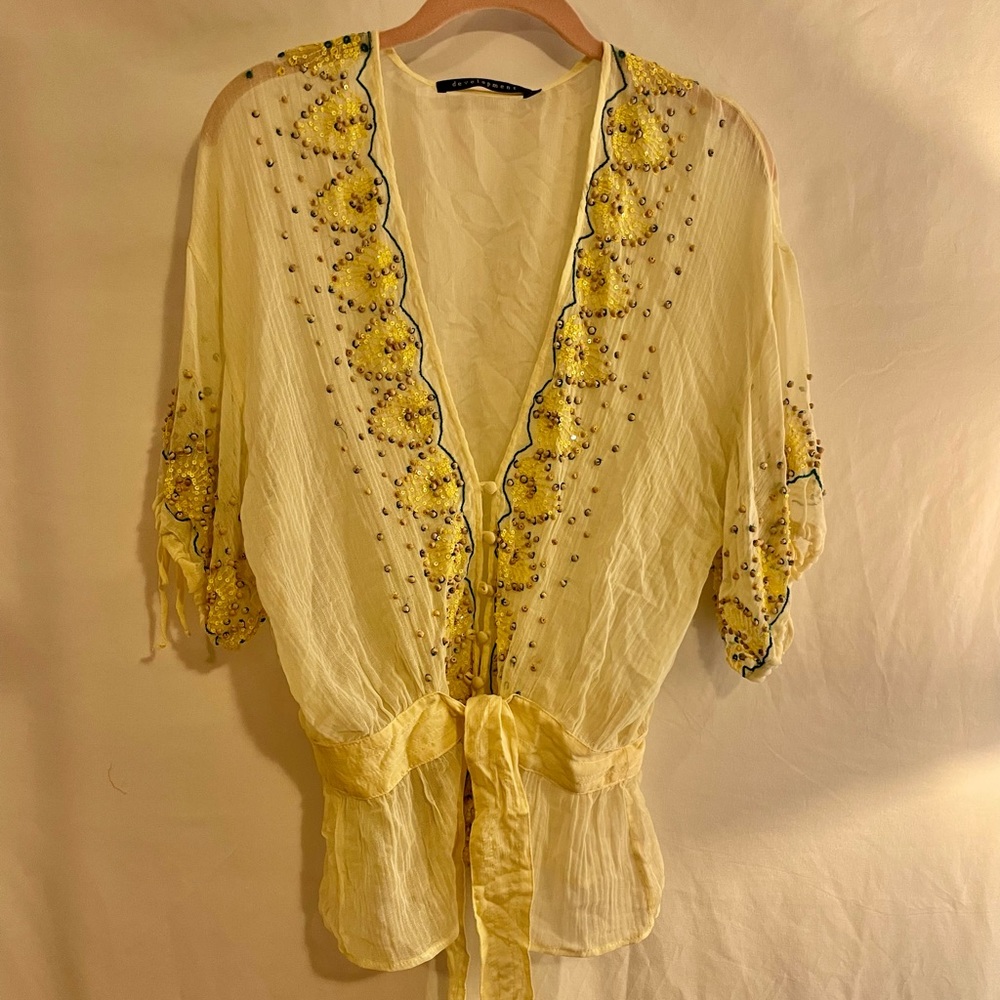 Development brand silk top